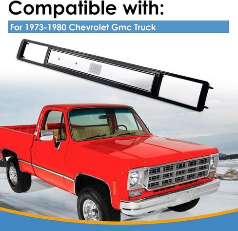 Dash AC Vent Plate Brushed Air Condition Cover, Compatible with 1973-1980 Chevrolet Gmc C10 Truck Blazer Sub in Kuwait