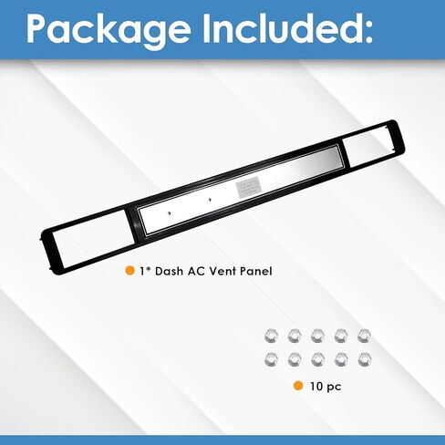 Dash AC Vent Plate Brushed Air Condition Cover, Compatible with 1973-1980 Chevrolet Gmc C10 Truck Blazer Sub in Kuwait