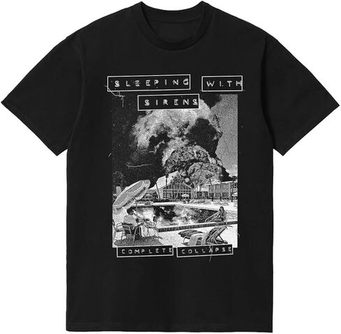 Sleeping with Sirens Complete Collapse T-Shirt Black | Officially Licensed Merchandise in Saudi Arabia