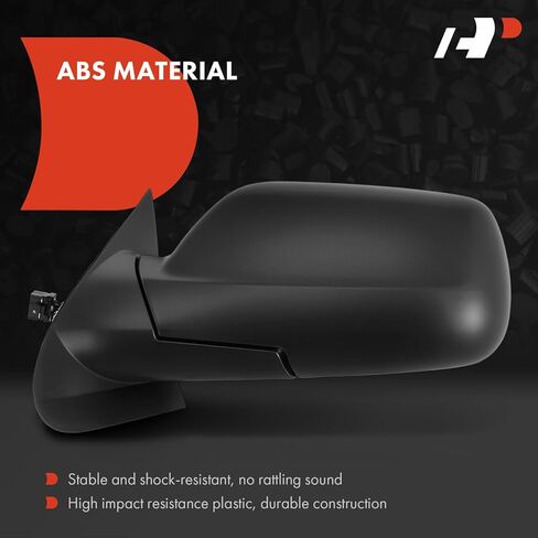 A-Premium Driver Side Power Door Mirror - Compatible with Jeep WK Series Grand Cherokee 2005-2010 - Heated Manual Folding Black Outside Rear View Mirror in Saudi Arabia