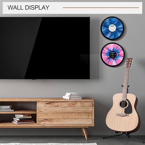 إطار عرض سجل الفينيل مقاس 12 بوصة، إطار خشبي MDF مقاس 13x13 مع واجهة أكريليك شفافة، سطح الطاولة والجدار، ديكور المنزل in Kuwait