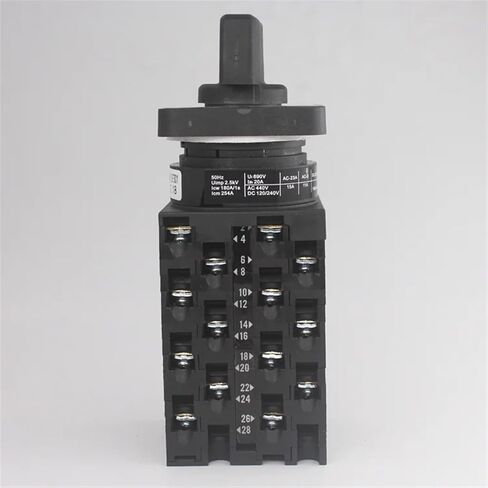 LW42A2-7591/LF301 Dual Power Circuit Switching Control 20A Three Position 7-Wire Knob Universal Rotary Cam Switch in Kuwait