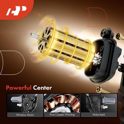 A-Premium Electric Power Window Regulator with Motor Compatible with Jeep JT Series Gladiator 2020-2024, JL Series Wrangler 2018-2024, Rear Left Driver Side in Saudi Arabia