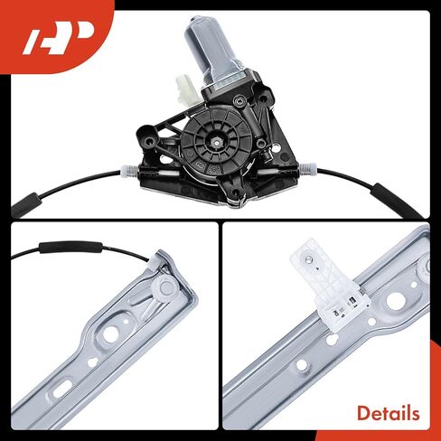 A-Premium Electric Power Window Regulator with Motor Compatible with Jeep JT Series Gladiator 2020-2024, JL Series Wrangler 2018-2024, Rear Left Driver Side in Saudi Arabia
