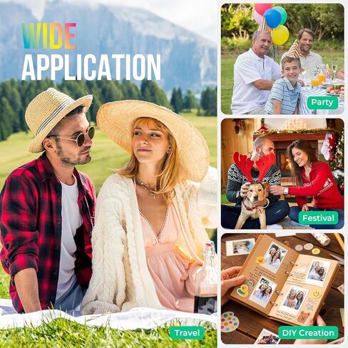 Nelko 520 Genuine Color Ink Cartridges, 2.0 High-Yield Ink Cartridge Compatible with PP01 & PP03 Photo Printer, Water Oxidation-Proof, Photo Printer Cartridge for PP01 Photo Printing, for Home&School in Kuwait