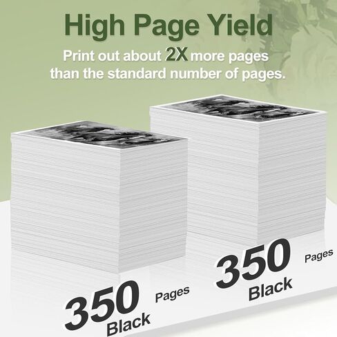 61 Black Ink Cartridge Replacement for HP 61 Ink for HP Ink 61 XL HP61 HP61XL Work with Envy 4500 5530 4502 4501 5535 Officejet 4630 4635 4632 Deskjet 1510 1512 1000 1010 3510 3050 2540 2542 Printer in Kuwait