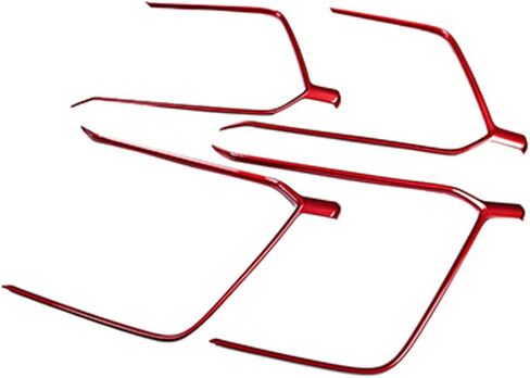 Car Accessories Fit for Toyota RAV4 (XA50) 2019 2020 2021 2022 Door Inner Armrest Frame Handle Decor Cover Trims ( Red ) ABS 4PCS in Kuwait