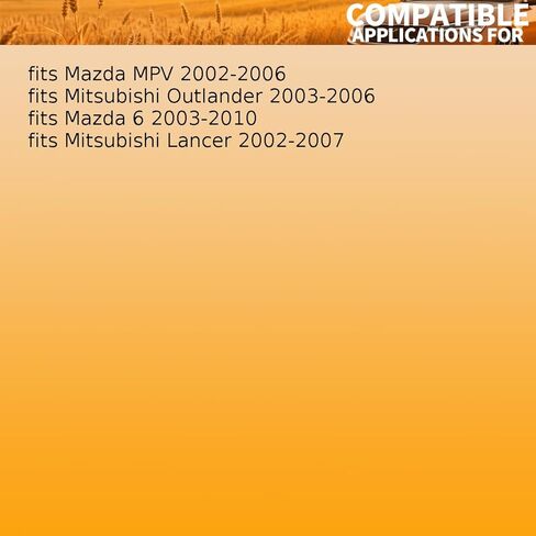 1 X Engine Cooling Fan Module fits Mitsubishi Lancer,Outlander 2002 2003 2004 2005 2006 2007 fits Mazda 6,MPV 2002 2003 2004-2010 Replacement MR497751, 1355A124, 1355A053 in Saudi Arabia