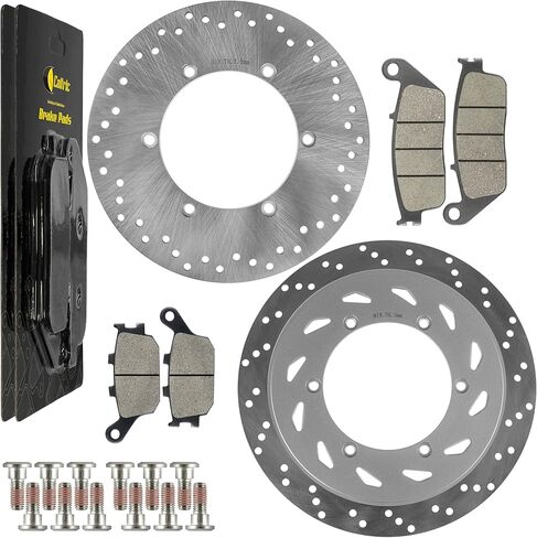 Caltric Front Rear Brake Disc Pads Compatible with Honda VTX1300C VTX1300S VTX1300R VTX1300T 2003 2004 2005 2006 2007 2008 2009 in Saudi Arabia