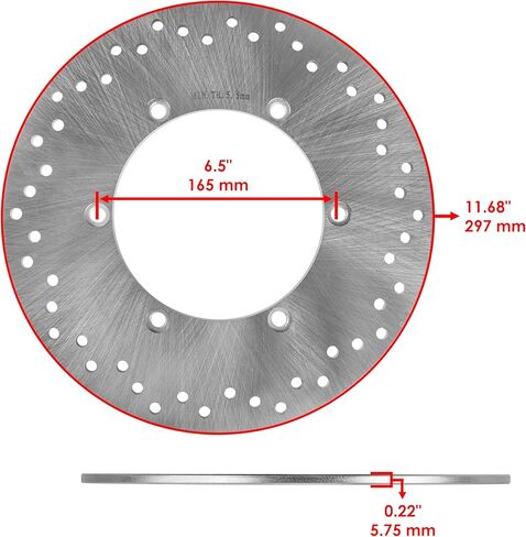 Caltric Front Rear Brake Disc Pads Compatible with Honda VTX1300C VTX1300S VTX1300R VTX1300T 2003 2004 2005 2006 2007 2008 2009 in Saudi Arabia