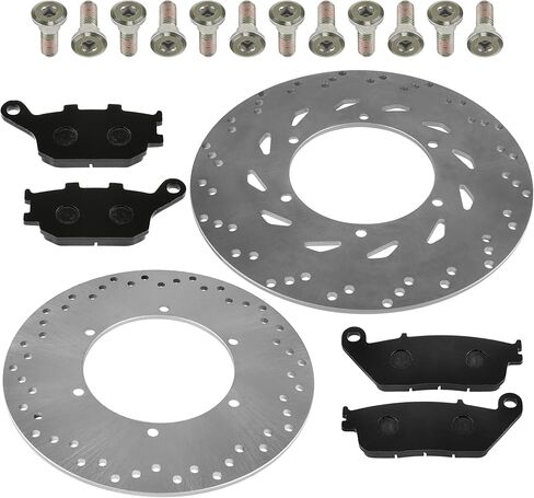 Caltric Front Rear Brake Disc Pads Compatible with Honda VTX1300C VTX1300S VTX1300R VTX1300T 2003 2004 2005 2006 2007 2008 2009 in Saudi Arabia