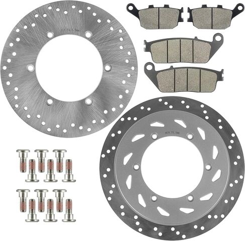 Caltric Front Rear Brake Disc Pads Compatible with Honda VTX1300C VTX1300S VTX1300R VTX1300T 2003 2004 2005 2006 2007 2008 2009 in Saudi Arabia