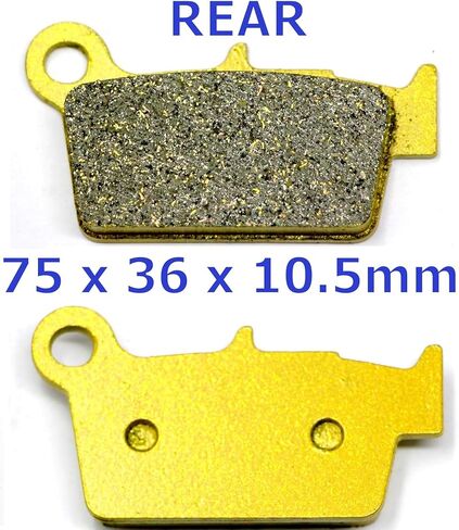 Front Rear Brake Pads for Honda CRF 230 L M CRF230L CRF230M 2008 2009 2010 2011 - CR 125 250 500 R CR125R CR250R CR500R Bakes 1995 1996 1997 1998 1999 2000 2001 FA131 FA185 MC0551-D in Saudi Arabia
