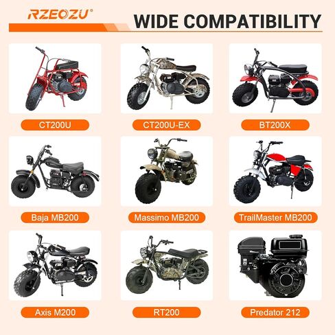VM22 Carburetor Predator 212 Stage 1 Kit Compatible with 212cc 196cc GX160 GX200 6.5HP Engine Coleman CT200U CT200U-EX BT200X KT196 Baja Warrior MB165 MB200 RT200 Mini Bike Go Kart Cart Parts in Kuwait