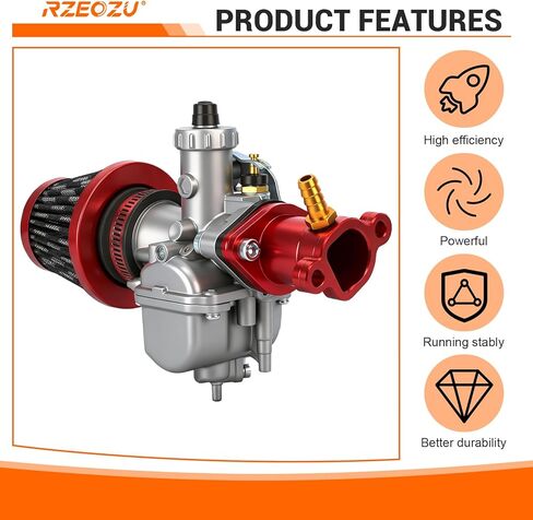 VM22 Carburetor Predator 212 Stage 1 Kit Compatible with 212cc 196cc GX160 GX200 6.5HP Engine Coleman CT200U CT200U-EX BT200X KT196 Baja Warrior MB165 MB200 RT200 Mini Bike Go Kart Cart Parts in Kuwait