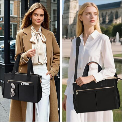 Canvas Tote Bag for Women Multi Pockets Crossbody Womens Tote Bags Trendy Satchel Handbag Everything Everyday Bag in Kuwait