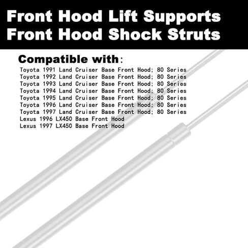 Hood Lift Supports Shock Struts Replacement for Landcruiser Land Cruiser 1990 1991 1992 1993 1994 1995 1996 1997 90 91 92 93 94 95 96 97 LX450 1996 1997 96 97 2-PC Set Replace 5345069015 in Kuwait