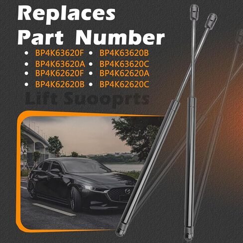 2 Pcs 21.28 in Liftgate Trunk Struts Lift Supports Compatible with Mazda 3 2004-2009 Hatchback Only, Not for Sedan Shock Gas Spring Cylinder Rear Back Tailgate Hatch Replaces BP4K63620F BP4K63620A in Saudi Arabia