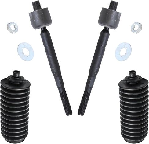 Detroit Axle - Front Inner Tie Rods Kit for 2007-2013 MDX 2 Inner Tie Rod End Links 2 Boots 2008 2009 2010 2011 2012 Replacement - 4pc Set in Saudi Arabia