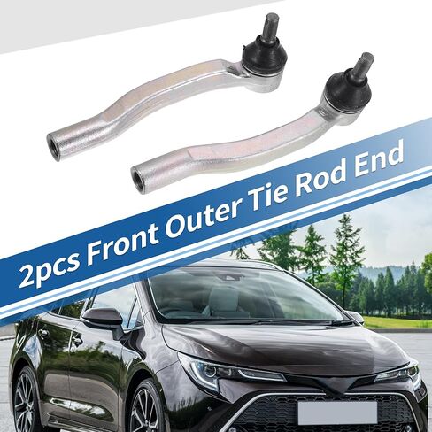 X AUTOHAUX 2pcs Front Outer Tie Rod Ends Kit Suspension Steering Tie Rod End for Toyota Sienna 2003-2010 Drag Link No.ES80627/ES80626/4547009030/4546009040 in Saudi Arabia
