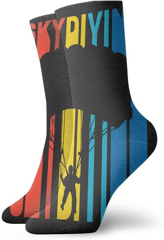 1970's نمط الرجعية القفز بالمظلات الكلاسيكية 30 سنتيمتر الجوارب الطويلة جوارب رياضية جوارب ضغط للنساء in Kuwait