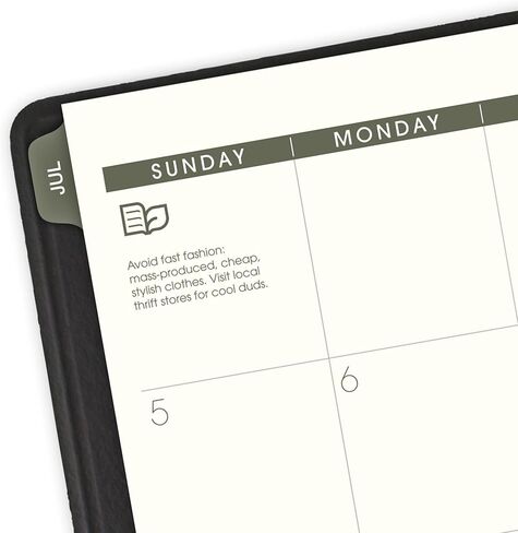 AT-A-GLANCE Planner 2026-2027 Weekly & Monthly Academic 12-Month July-June Quarter-Hourly Appointment Book, 8-1/4" x 11", Recycled, Black (70957G05) in Saudi Arabia