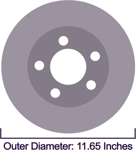 Front Brake Rotors Replacement for 2005 2006 2007 2008 Chevy Cobalt, 2004 2005 2006 2007 2008 2009 2010 2011 2012 Chevy Malibu, 2008 2009 2010 HHR, for Pontiac G5 G6 Brakes, 11.65" Front in Saudi Arabia