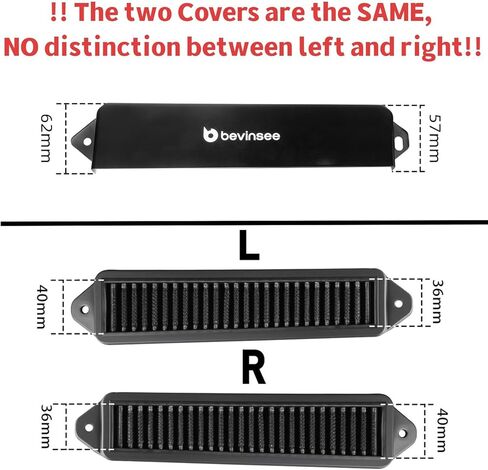 Bevinsee Cabin Aire Cowl Filtrar & Weather Guards Compatible with E90 E82 E88 E91 E92 E93 X1 E84 335i 135i 328i 325i, Black in Saudi Arabia