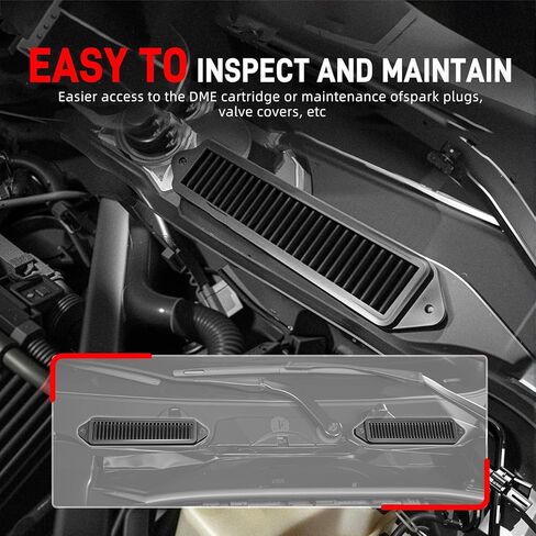 Bevinsee Cabin Aire Cowl Filtrar & Weather Guards Compatible with E90 E82 E88 E91 E92 E93 X1 E84 335i 135i 328i 325i, Black in Saudi Arabia