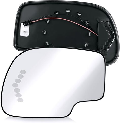 Passenger Side Mirror Replacement For 2007-2013 GMC Sierra 1500 2500 3500 For 2007-2013 Chevrolet Silverado 1500 2500 3500 OEM Fit Mirror Glass Replace GM1325138, 15886196 in Kuwait