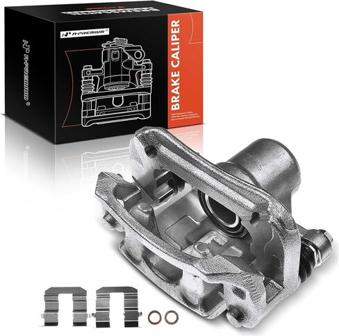 A-Premium Disc Brake Caliper Assembly with Bracket Compatible with Select Kia Models - Rondo 2007-2008 - Rear Driver and Passenger Side, 2-PC Set in Saudi Arabia