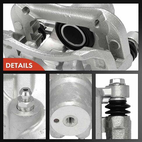 A-Premium Disc Brake Caliper Assembly with Bracket Compatible with Select Kia Models - Rondo 2007-2008 - Rear Driver and Passenger Side, 2-PC Set in Saudi Arabia