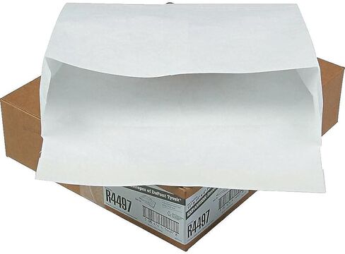 Tyvek Expansion Mailer, 12 x 16 x 4, White, 18lb, 50/Carton in Kuwait