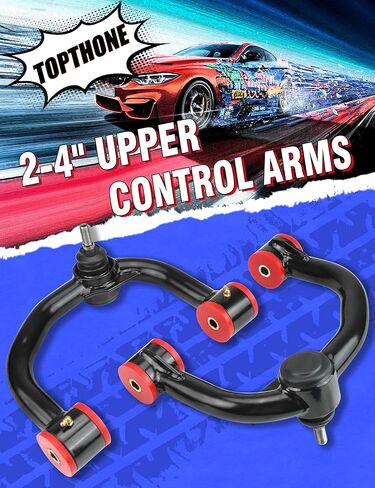 2-4" Lift Front Upper Control Arms for 2004-2020 Ford F150, 2007-2015 Ford Expedition, Lincoln Navigator, 2005-2008 Lincoln Mark LT - Heavy Duty Tubular Design with Greasable Ball Joints in Kuwait