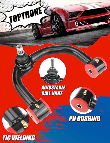 2-4" Lift Front Upper Control Arms for 2004-2020 Ford F150, 2007-2015 Ford Expedition, Lincoln Navigator, 2005-2008 Lincoln Mark LT - Heavy Duty Tubular Design with Greasable Ball Joints in Kuwait