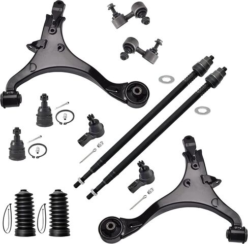 12pcs Suspension Kit Replacement for 2002 2003 2004 2005 2006Honda CR-V, Front Lower Control Arms and Lower Ball Joints Sway Bar Links Inner & Outer Tie Rod Ends & boots in Saudi Arabia