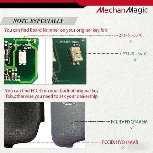 MechanMagic Key Fob استبدال جهاز التحكم عن بعد يناسب ES350 GS350 IS250 IS350 ISC ISF 2009 2010 2011 2012 الدخول الذكي بدون مفتاح التحكم عن بعد دفع زر البدء HYQ14AEM 89904-30C60 271451-6601 GNE in Saudi Arabia