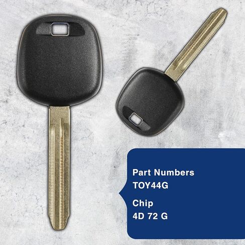 KeylessOption Car Key Replacement for 2010 2011 2012 2013 2014 2015 2016 2017 2018 2019 Toyota 4Runner Avalon Camry Corolla Prius Rav4 Tundra Tacoma Yaris Scion, TOY44G G Chip, Locksmith Required in Kuwait