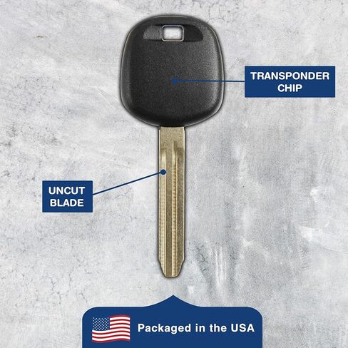 KeylessOption Car Key Replacement for 2010 2011 2012 2013 2014 2015 2016 2017 2018 2019 Toyota 4Runner Avalon Camry Corolla Prius Rav4 Tundra Tacoma Yaris Scion, TOY44G G Chip, Locksmith Required in Kuwait
