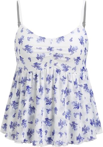 CIDER Womens Floral Print Tank Top Casual Sleeveless Summer Top in Saudi Arabia
