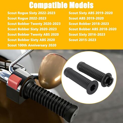 Handlebar Grips Compatible with Throttle and Clutch Riot Hand Grip Fit for Indian Scout 2015-2021 in Kuwait