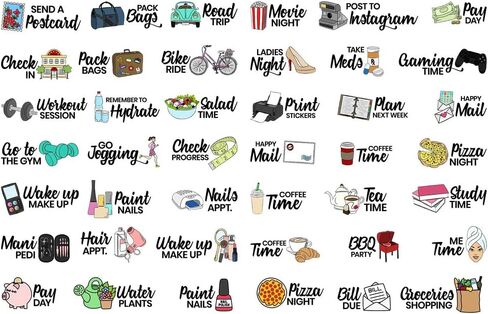Seasonstorm Woman Daily Life Words Decor Kawaii Aesthetic Happy Planner Diary Journal Stationery Scrapbooking Stickers Travel Art Supplies in Saudi Arabia