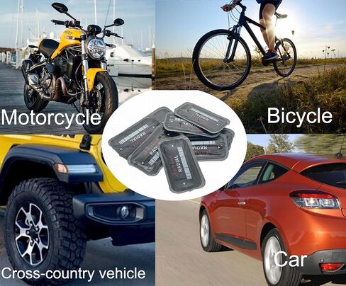 2.24" x 4.02" 10 pcs, 1 ply, Radial Repair Patch, Heavy Duty Tire Patches, Tire Puncture Repair Patch for Car Truck Bus Tractor Agricultural Vehicles in Kuwait