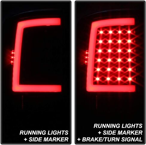 ACANII - For Black Smoked 2009-2018 Dodge Ram 1500 10-18 2500 3500 Incandescent Type Upgrade LED Tube Tail Lights Lamps in Saudi Arabia