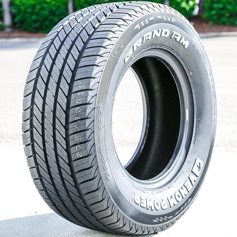 Venom Power Grand AM Truck/SUV All-Season Touring Radial Tire-275/60R15 275/60/15 275/60-15 107T Load Range SL 4-Ply RWL Raised White Letters in Saudi Arabia