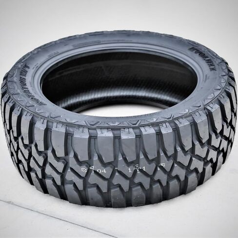 مجموعة من 4 (أربعة) إطارات Evoluxx Rotator M/T Mud للطرق الوعرة الخفيفة للشاحنات الخفيفة - 37X13.50R22LT 37X13.50X22 37X13.50-22 123Q نطاق التحميل E LRE 10 طبقات BSW جدار جانبي أسود in Saudi Arabia