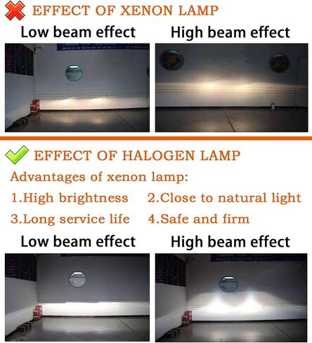 A Pair of H4002 12V Super Vision Crystal Headlight, Halogen Sealed Beam Headlight, (5 ROUND, 127MM) (110130W), Replaces# H4000, H4002 in Saudi Arabia