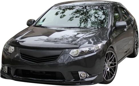 FREEMOTOR802® المصد الأمامي للشفاه الفاصل لسد الهواء، يناسب 2011-2014 Acura TSX، نمط IKON غير مطلي باللون الأسود PU قطعة واحدة من واقي الحماية السفلي لتزيين الجسم السفلي in Saudi Arabia