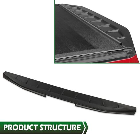 GRAND ORANGE Tailgate Rear Wing Spoiler Compatible with Ford F150 2015 2016 2017 2018 2019 2020 ABS Plastic Primer Black in Saudi Arabia