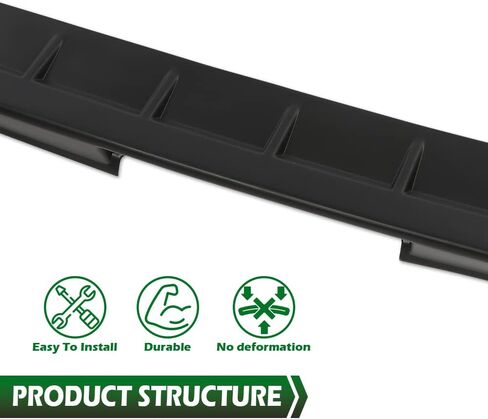 GRAND ORANGE Tailgate Rear Wing Spoiler Compatible with Ford F150 2015 2016 2017 2018 2019 2020 ABS Plastic Primer Black in Saudi Arabia